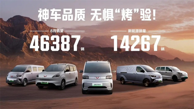 ზაფხულის შედეგები არის! Wuling Red Label- მა აგვისტოში 46,387 ერთეული გაყიდა, ახალი ენერგეტიკული მანქანები რეკორდული წილის 31%-ს შეადგენს.